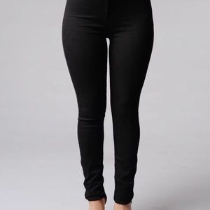 Black high waisted fashion nova jeans